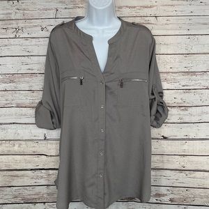 Women's Calvin Klein XL Gray blouse.